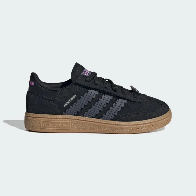 Adidas Handball Spezial Comfort Closure Elastic Laces Minecraft Kids Core Black / Grey / Gum “Black/Gum” | JP7996