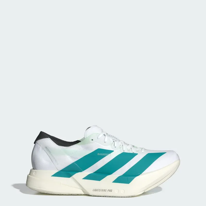 Adidas Adizero Adios Pro 4 Cloud White / Pure Teal / Carbon | JR1267