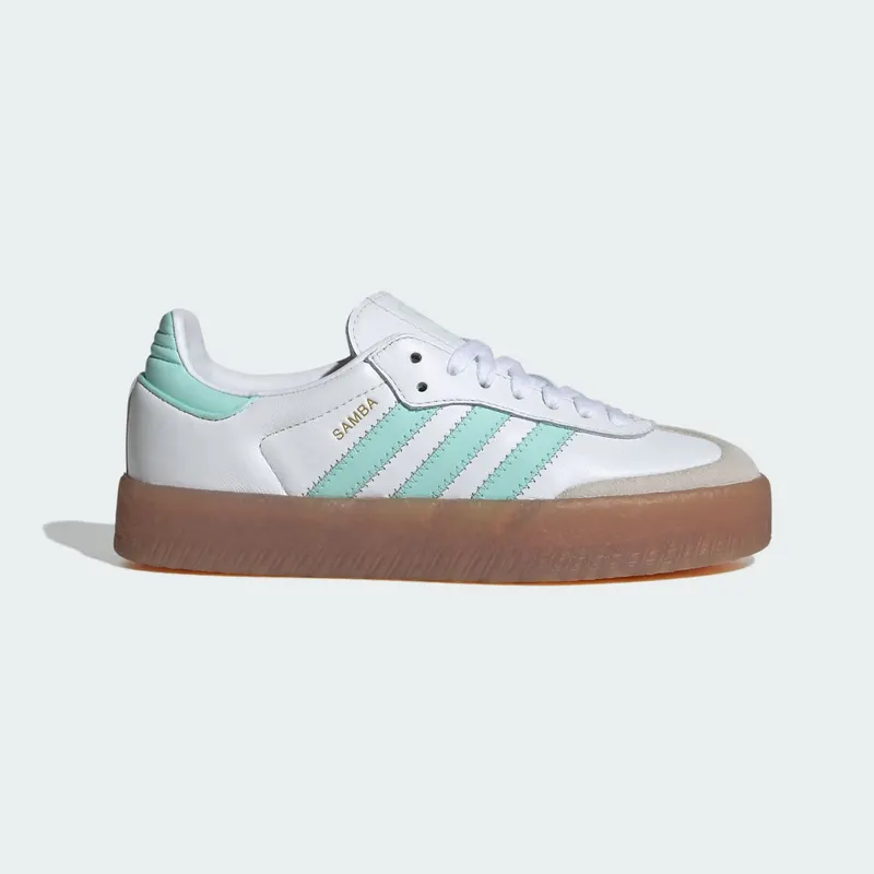 Adidas Sambae Sneakers Kids Cloud White / Clear Mint / Gold Metallic | JQ1314