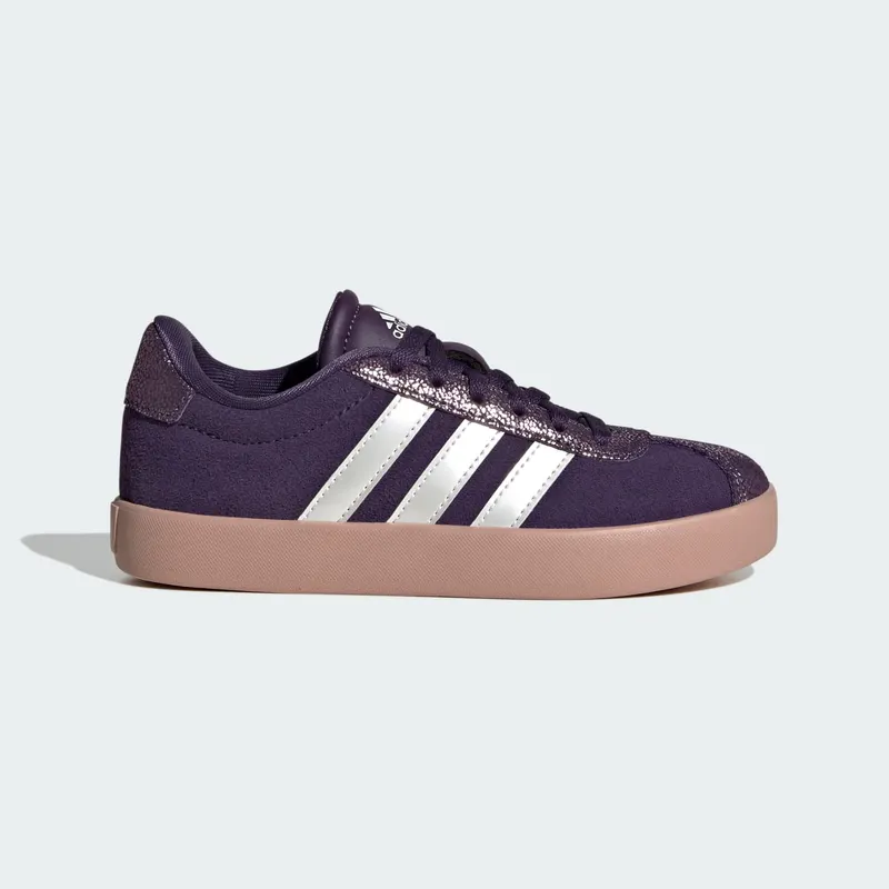 Adidas VL Court 3.0 Kids Aurora Plum / Zero Metalic / Pink Gum | JS3485