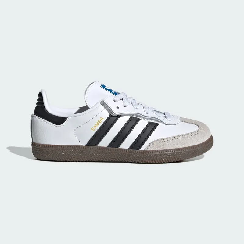 Adidas Samba OG Comfort Closure met Elastische Veters Kids Cloud White / Core Black / Gum | JQ6391