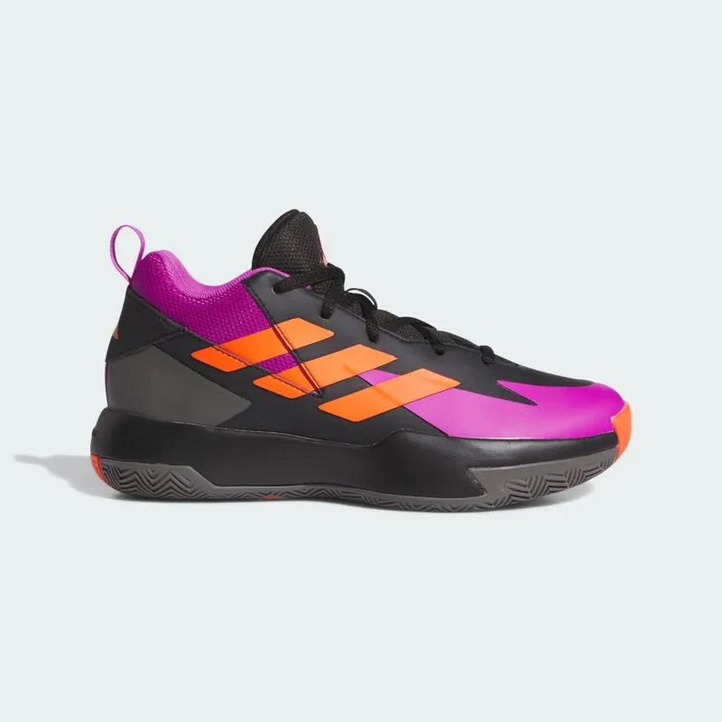 Adidas Cross ‘Em Up Select Mid Sportschoenen Kids Core Black / Purple Burst / Impact Orange | IG6639