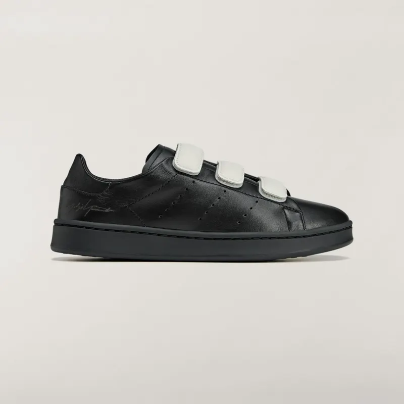Adidas Y-3 Stan Smith Hook-And-Loop Black / Black / Orbit Grey | JR4224