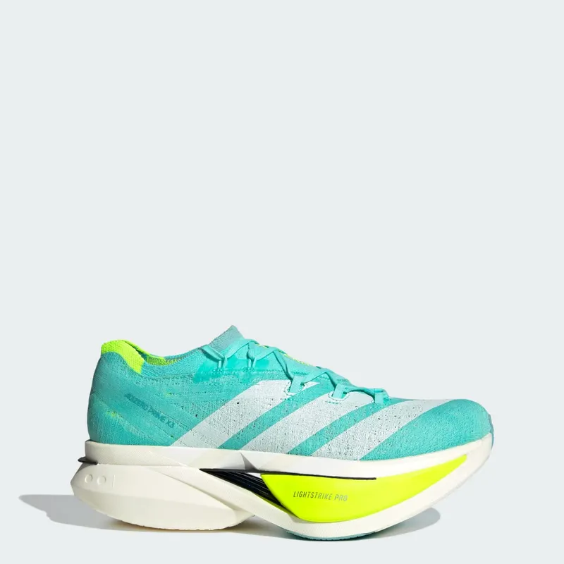 Adidas ADIZERO PRIME X3 STRUNG Hardloopschoenen Flash Aqua / Zero Metalic / Lucid Lemon | JR2598