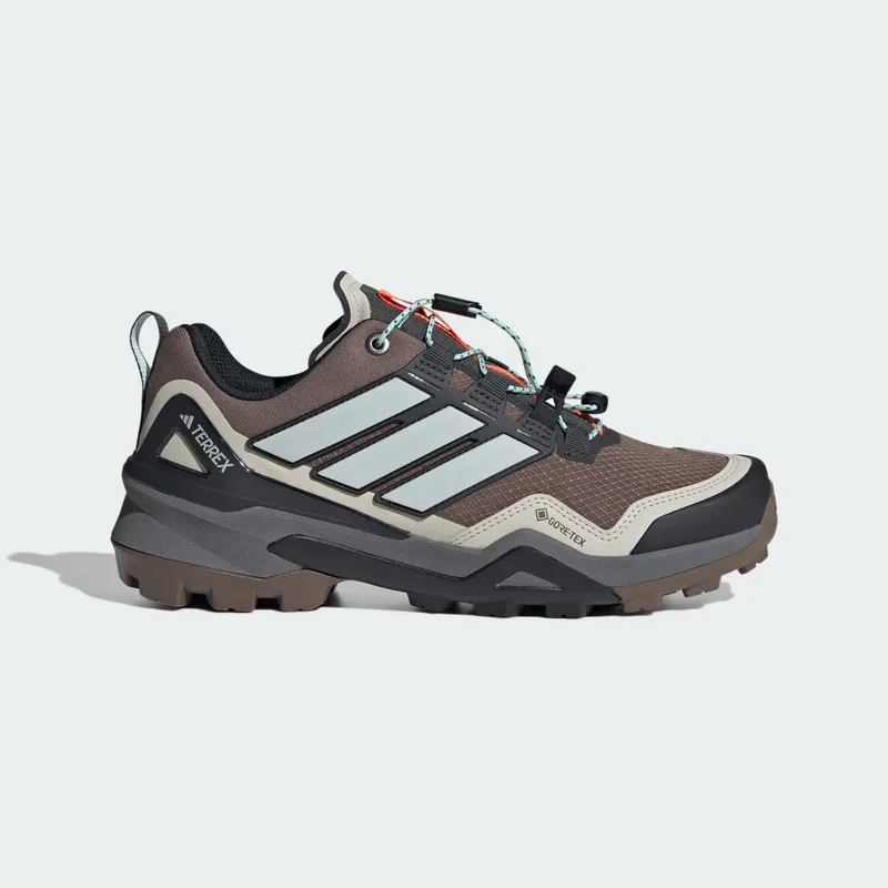 adidas Terrex Skychaser Gore Tex Hiking Earth Strata Grey One Semi Flash Aqua | JQ9935