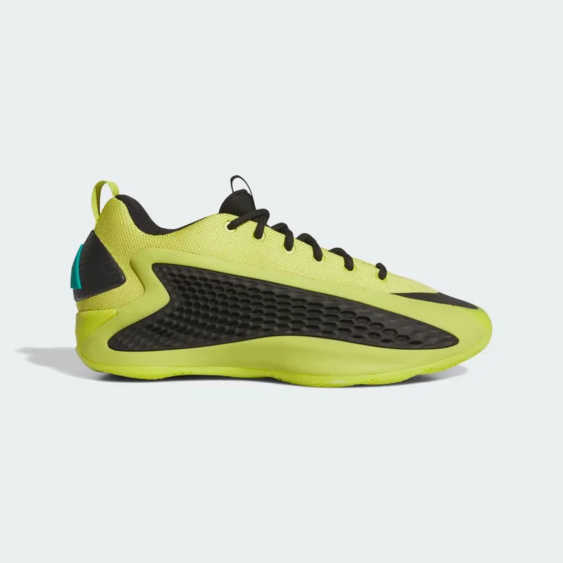 Adidas Anthony Edwards 1 Low Basketbal Preloved Lime / Core Black / Pure Teal | JS1778