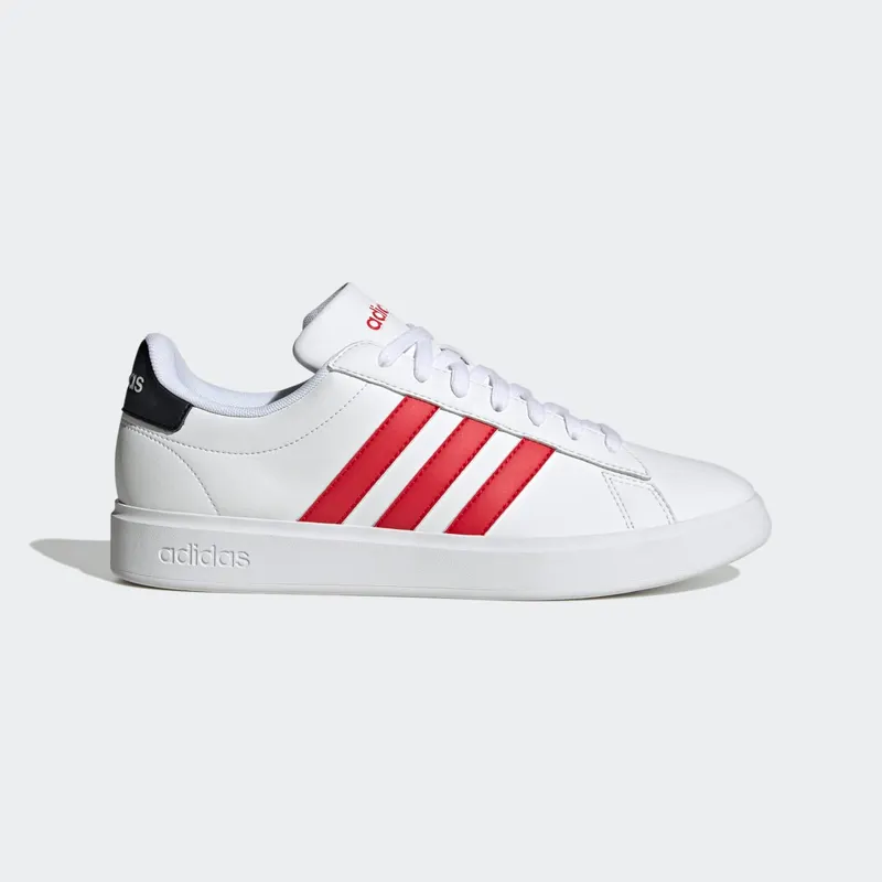 Adidas Grand Court Cloudfoam Comfort Cloud White / Better Scarlet / Core Black | FZ6363