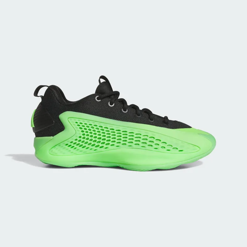 Adidas Anthony Edwards 1 Low Basketbalschoenen Kids Lucid Lime / Aurora Ink / Core Black | JI4073