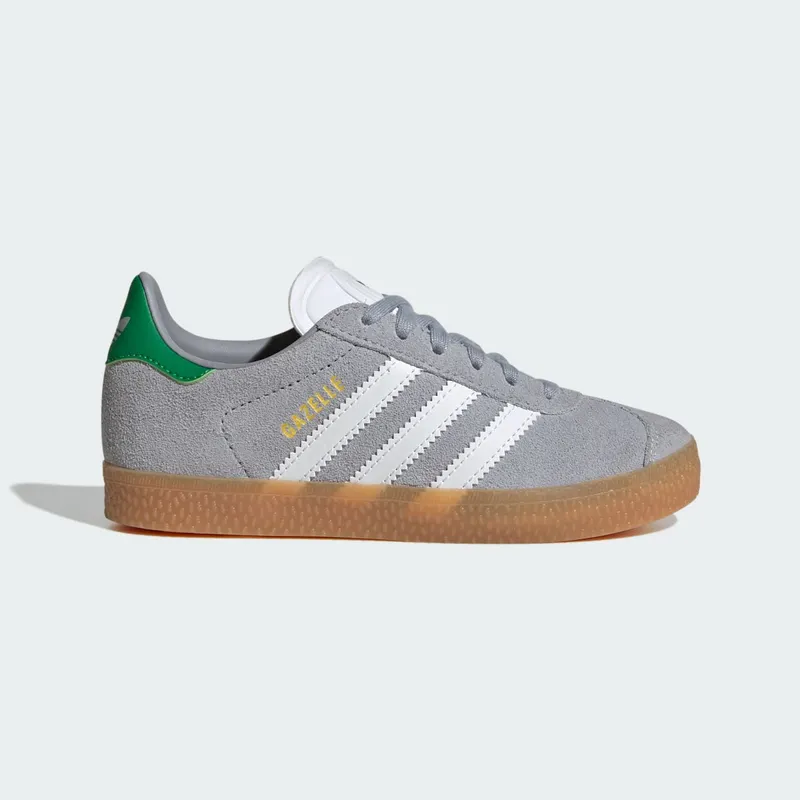 Adidas Gazelle Halo Silver / Cloud White / Green | JQ5999