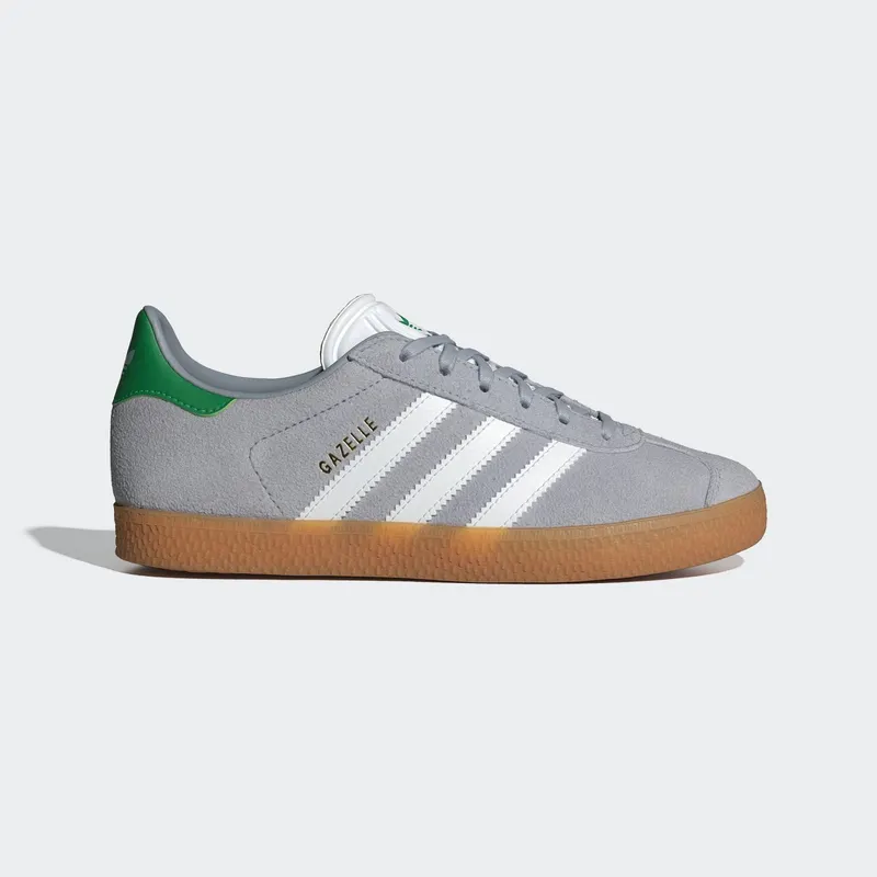 Adidas Gazelle Halo Silver / Cloud White / Green | JR5954