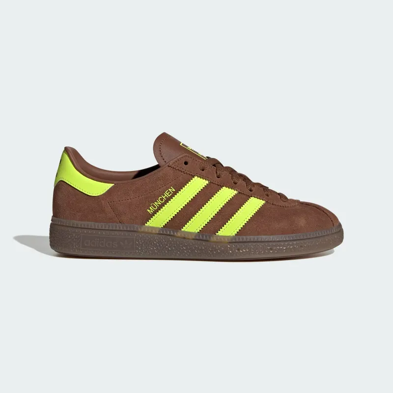Adidas Muenchen sneakers Preloved Brown / Solar Yellow / Gum | JS3996