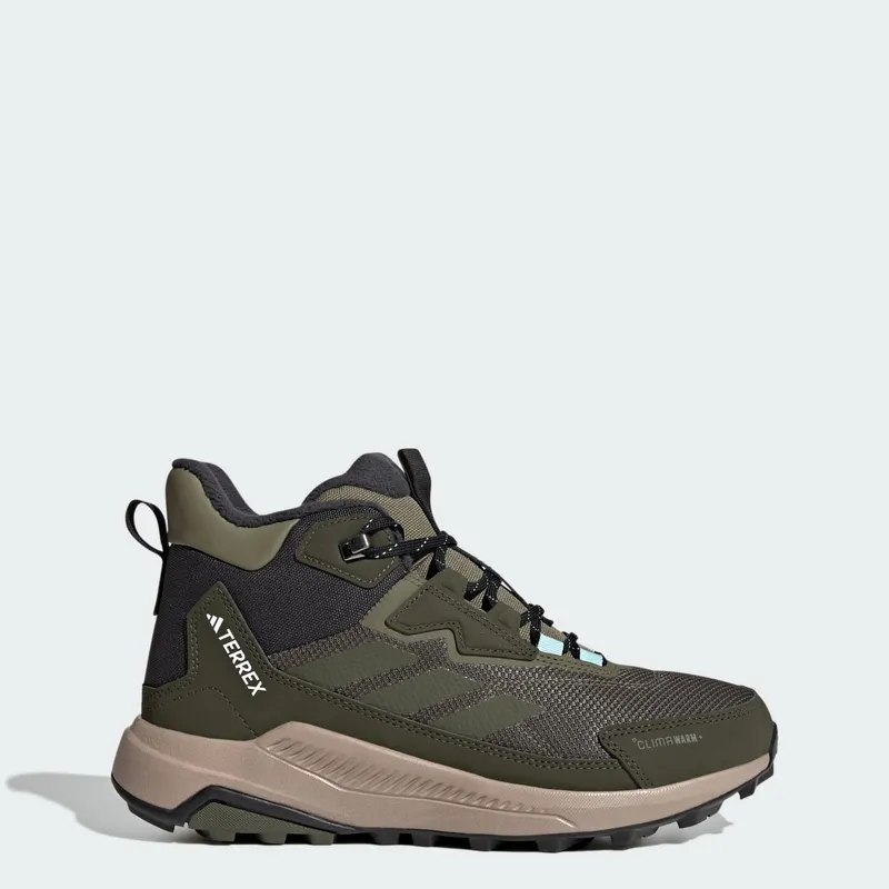 Adidas Terrex Anylander CLIMAWARM+ Hiking Shoes Olive Strata / Night Cargo / Semi Flash Aqua | JQ9951