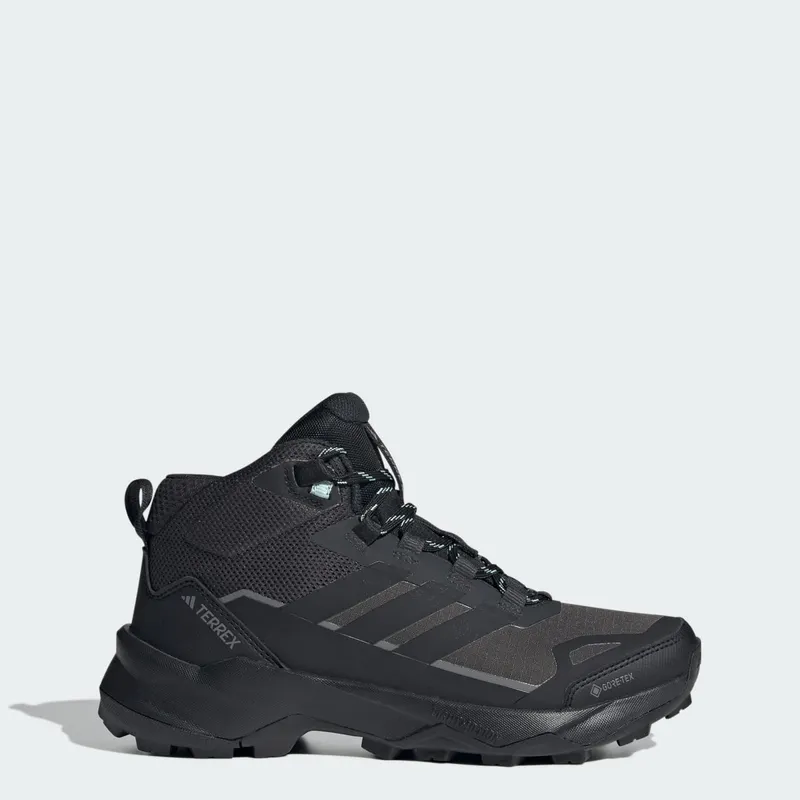 Adidas Terrex Skychaser AX5 Mid GORE-TEX Wandelschoenen Carbon / Core Black / Semi Flash Aqua | JQ2219