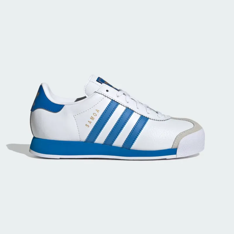 Adidas Samoa Cloud White / Blue Bird / Gold Metallic | JQ5092