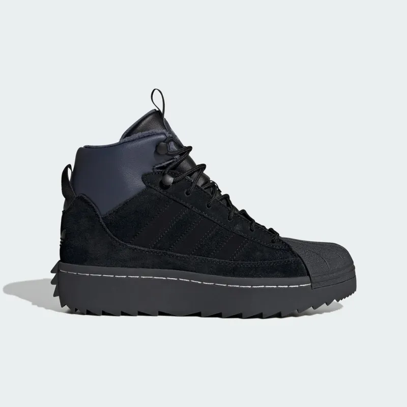 Adidas Superstar Winterized Trek Kids Core Black / Core Black / Carbon | JQ0346