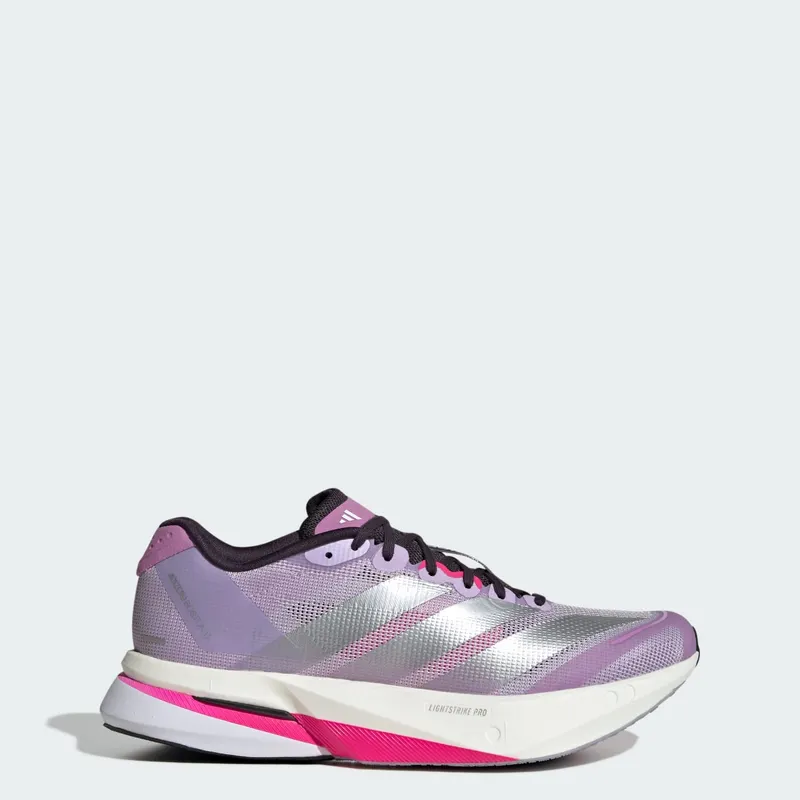 Adidas Adizero Boston 13 Powder Plum / Silver Metallic / Shock Pink | JS4955