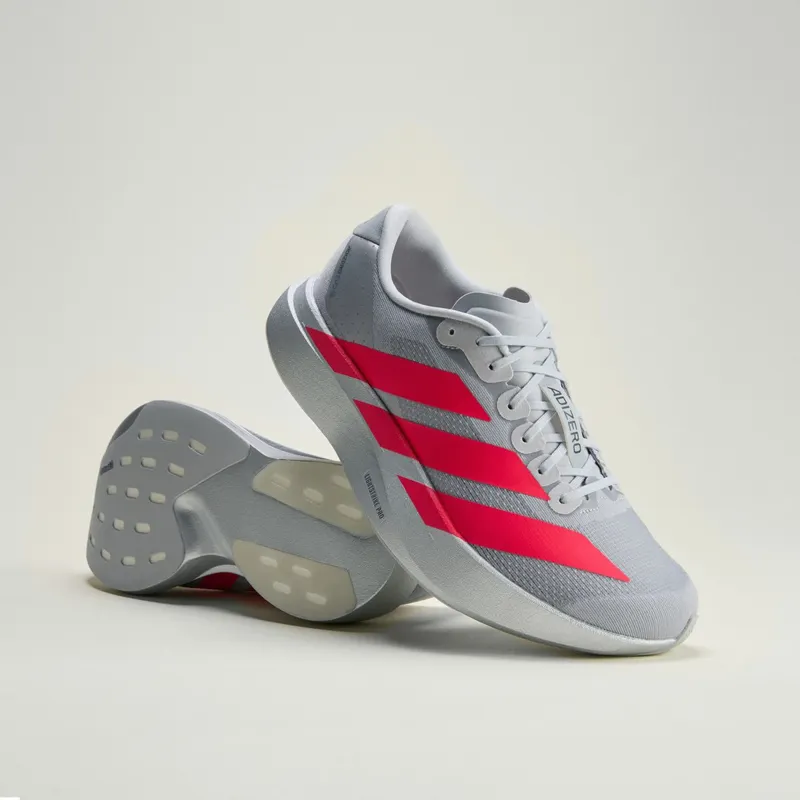 Adidas Adizero EVO SL Silver Metallic / Lucid Red / Iron Metallic | KI3381