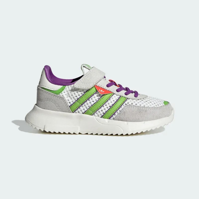 Adidas RETROPY F2 CF EL C Core White / Semi Solar Green / Active Purple “Core White/Solar Green/Active Purple” | JR7997