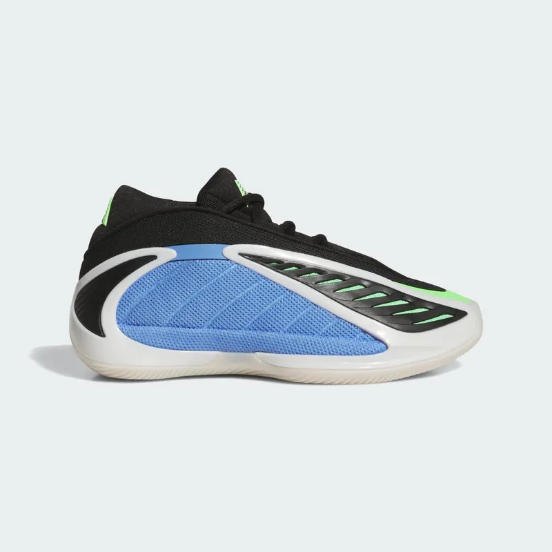 Adidas Anthony Edwards 2 Kids Blue Fusion / Zero Metalic / Lime Burst | JS3509