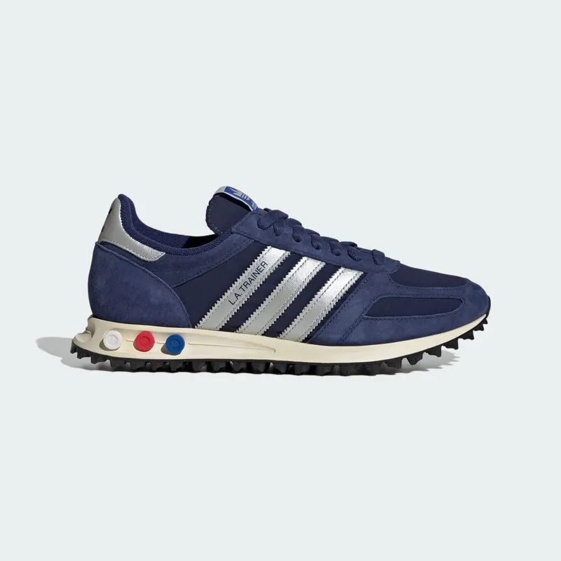 Adidas LA TRAINER OG SCHOENEN Dark Blue / Silver Metallic / Off White | JR7171
