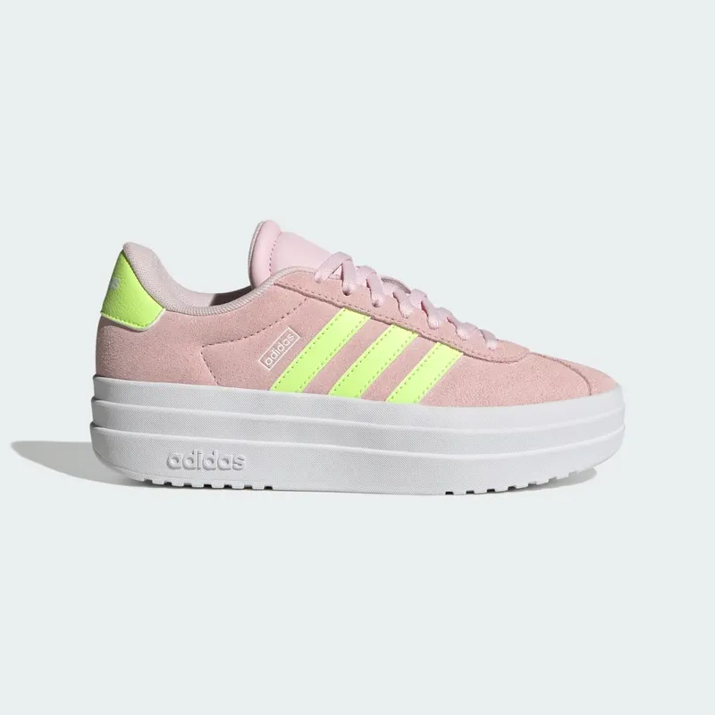 Adidas VL Court Bold Clear Pink / Hi-Res Yellow / Cloud White “Clear Pink/Yellow/Cloud White” | JI1017
