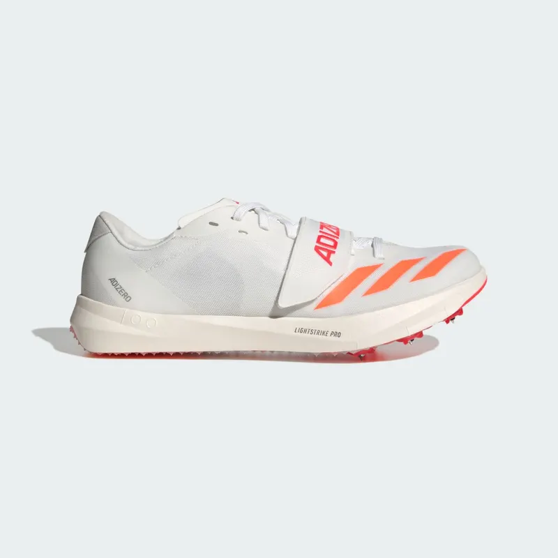 Adidas Adizero TJ/PV Track and Field Cloud White / Lucid Orange / Lucid Red | JQ0802