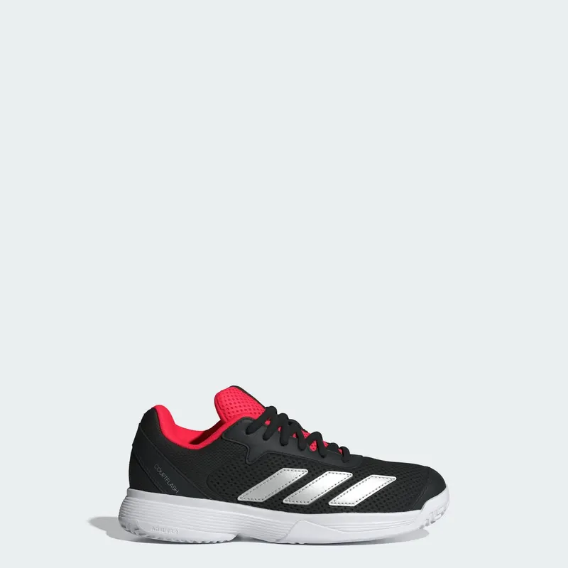 Adidas Courtflash Tennis Kids Cloud White / Silver Metallic / Core Black | JR4451