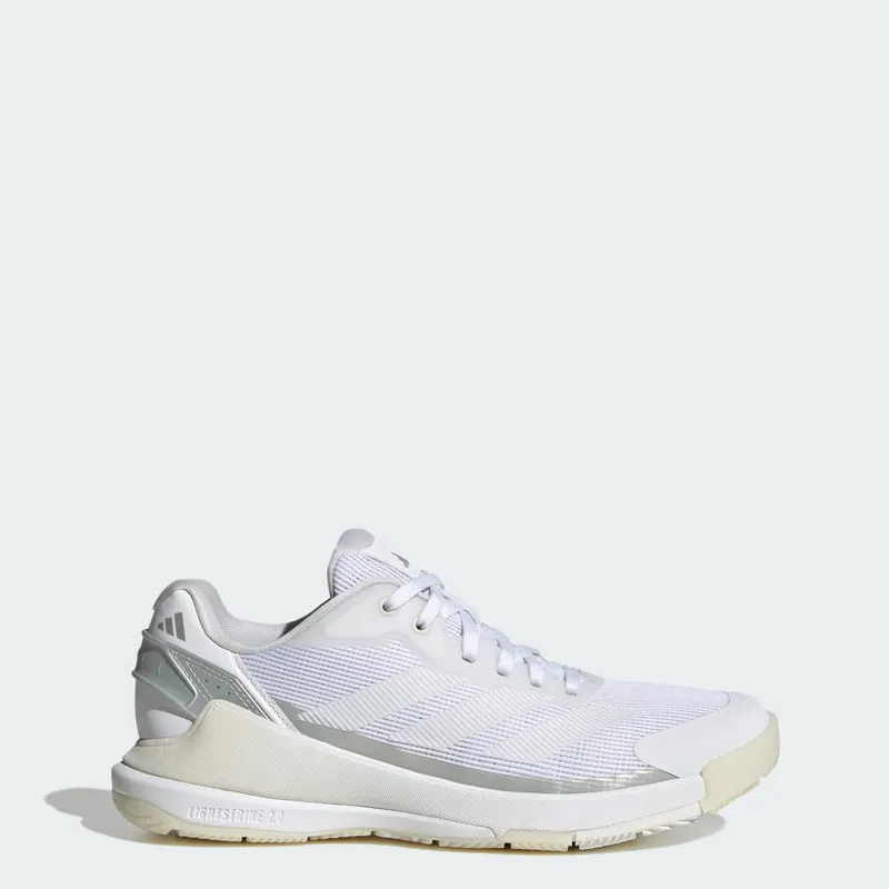 Adidas Crazyquick Lightstrike Padelschoenen Cloud White / Cloud White / Zero Metalic | JR4659