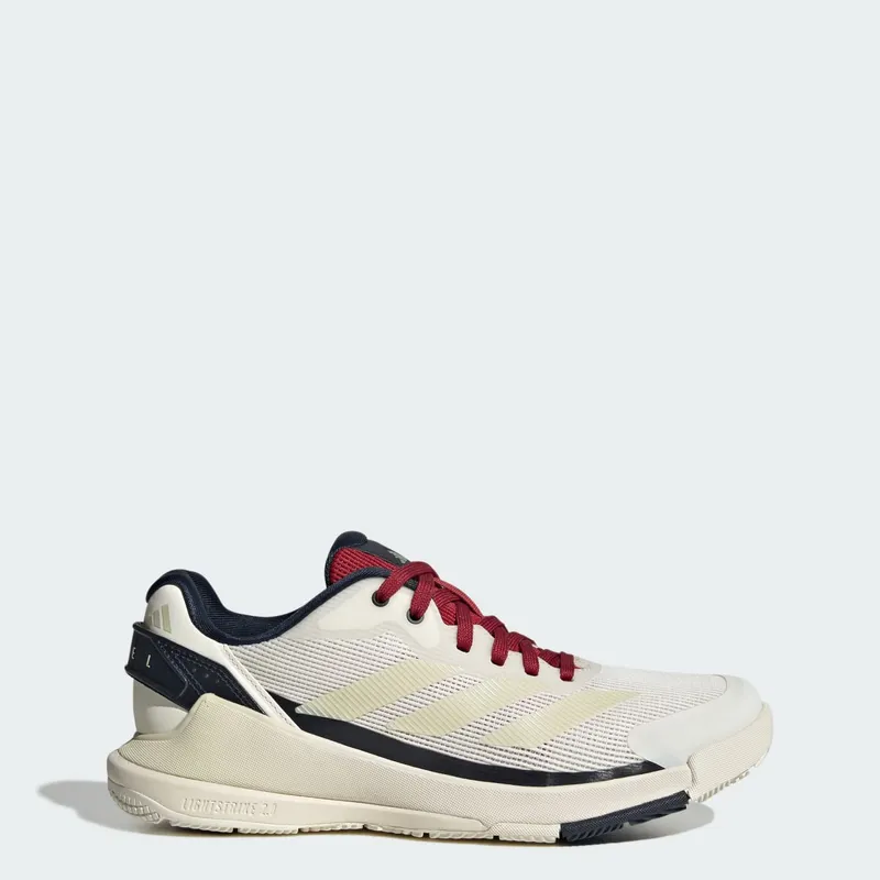 Adidas Crazyquick Lightstrike Padelschoenen Chalk White / Ice Gold Met. / Team Victory Red “Chalk White/Ice/Gold/Team Victory Red” | KJ3653