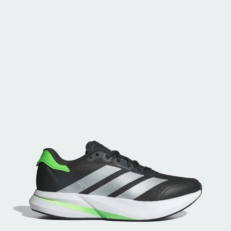 Adidas Duramo Speed 2 Hardloopschoenen Carbon / Matte Silver / Lime Burst | JP9224