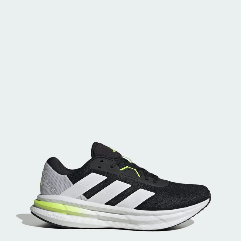 Adidas Galaxy 7 Hardloopschoenen Core Black / Cloud White / Solar Slime | KI9536