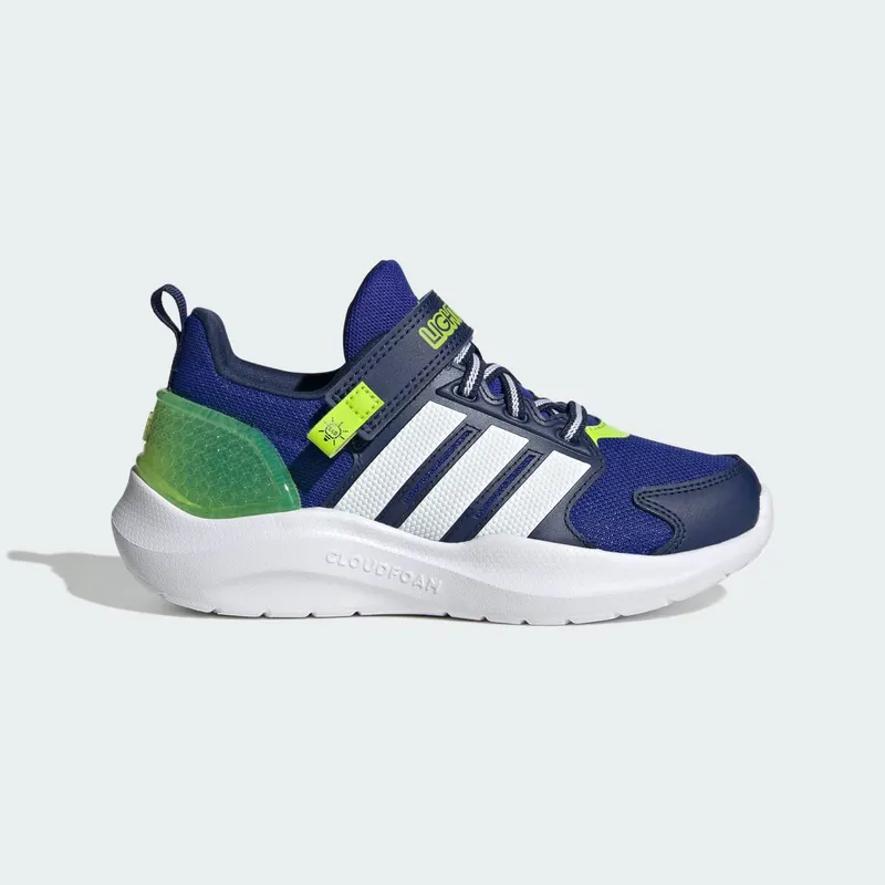 Adidas Lightorama Kids Lucid Blue / Cloud White / Solar Slime | JQ4158