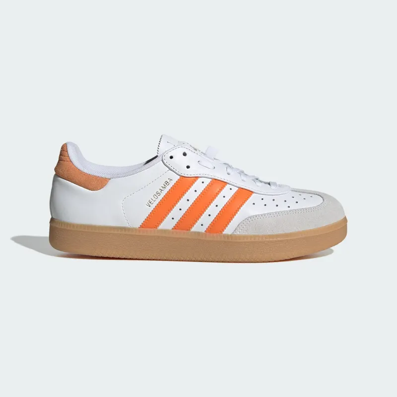 Adidas Velosamba Leren Cloud White / Pure Orange / Gold Metallic | JQ9180