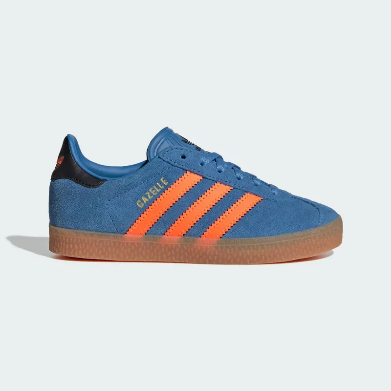 Adidas Gazelle Shoes Kids Focus Blue / Solar Orange / Core Black | JP7129