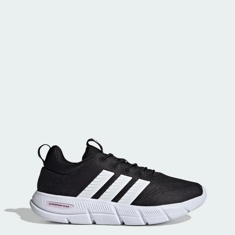 Adidas Cloudfoam Flex Elastic Laces Core Black / Zero Metalic / Almost Pink | HQ4929