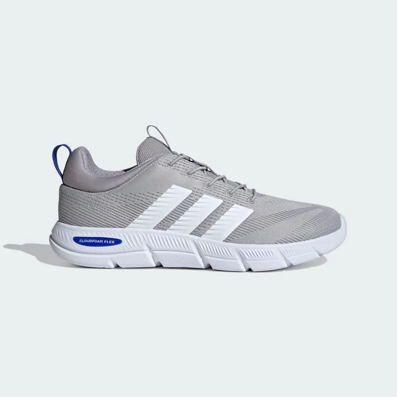 Adidas CLOUDFOAM FLEX-ELASTISCHE VETERSCHOENEN Grey Two / Cloud White / Glory Grey | HQ2546