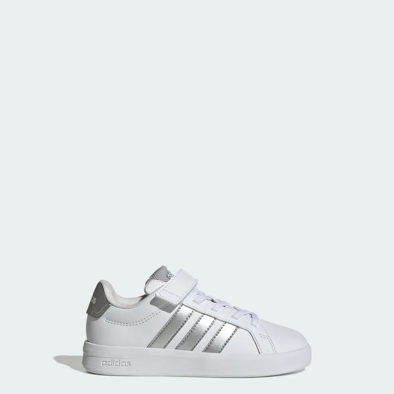 Adidas GRAND COURT 3.0 SCHOENEN KIDS Cloud White / Silver Metallic / Silver Metallic | JP9368