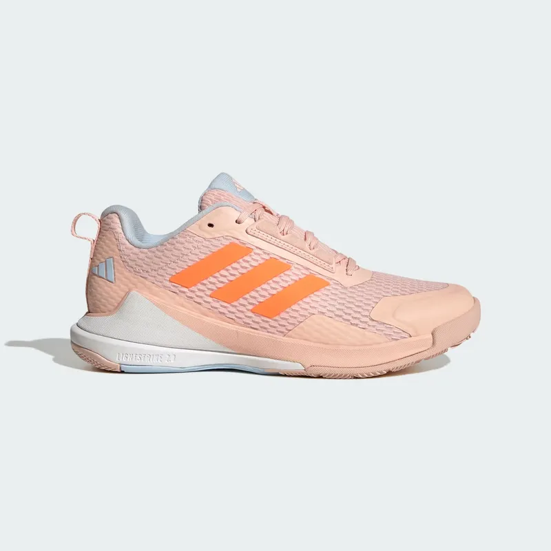 Adidas Novaflight 2 Indoor Blush Pink / Lucid Orange / Cloud White | JR9570