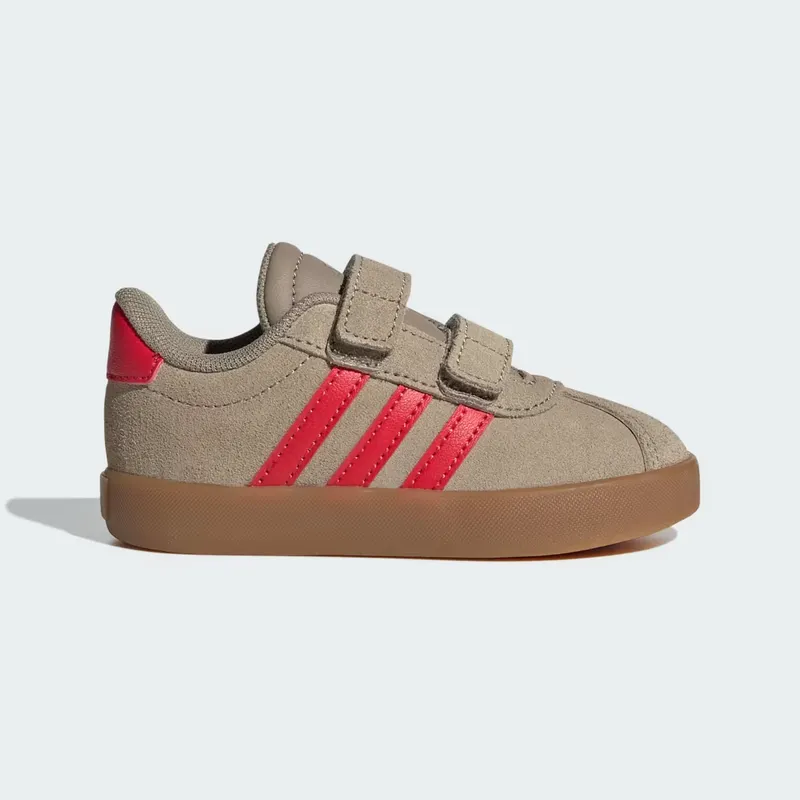 Adidas VL Court 3.0 Blanch Cargo / Pure Ruby / Gold Metallic | IH3968