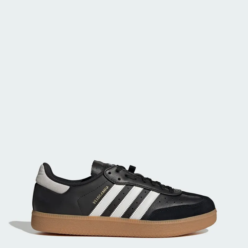 Adidas Velosamba Leren Core Black / Cloud White / Gold Metallic | JQ9177