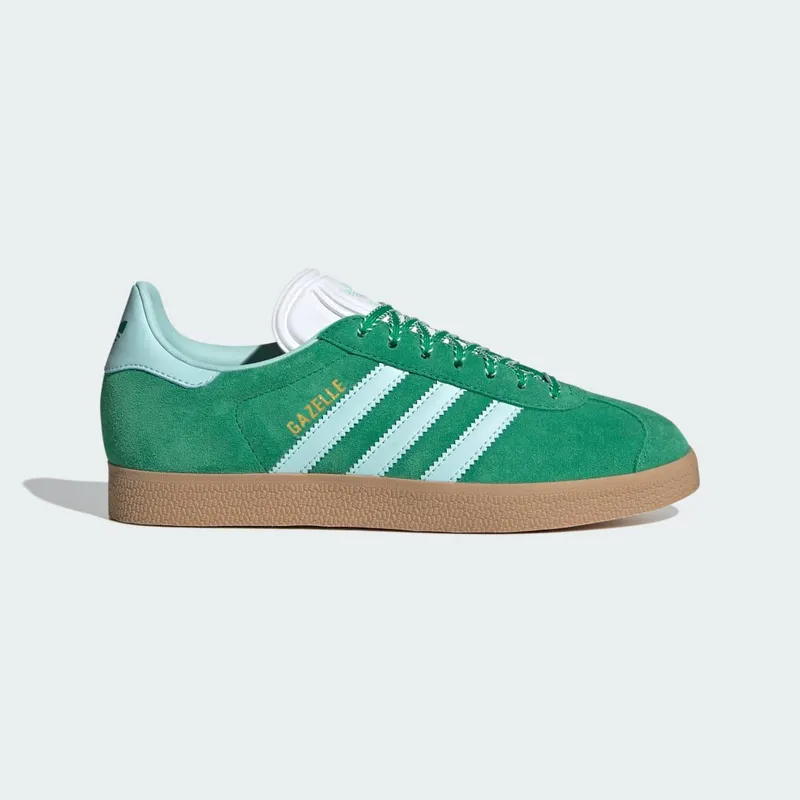 Adidas Gazelle sneakers Green / Semi Flash Aqua / Gold Metallic | JH7218