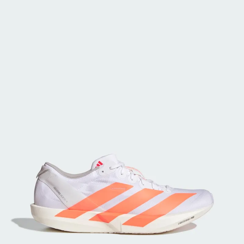 Adidas Adizero Adios 9 Hardloopschoenen Cloud White / Lucid Orange / Lucid Red | JQ0777