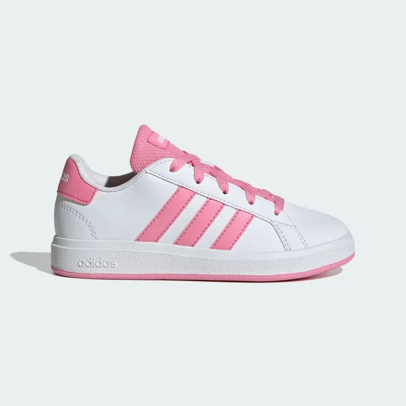 Adidas Grand Court Lifestyle Tennis Lace-Up Cloud White / Bliss Pink / Core Black | JS4345