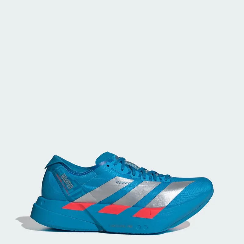 Adidas ADIZERO ADIOS PRO 4 SCHOENEN Solar Blue / Silver Metallic / Lucid Red | JR4797