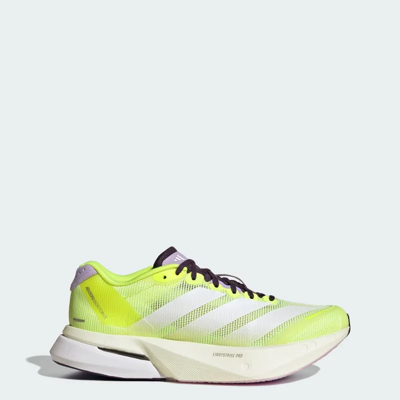 Adidas Adizero Boston 13 Solar Yellow / Cloud White / Powder Plum | JP9246
