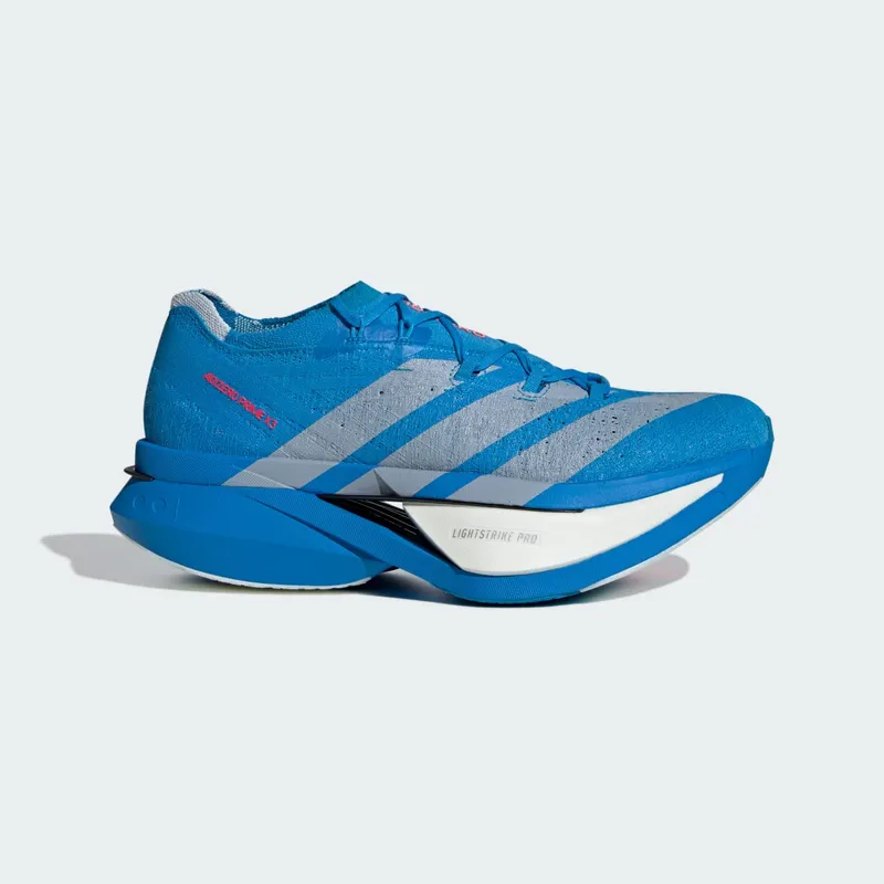 Adidas ADIZERO PRIME X3 STRUNG Hardloopschoenen Solar Blue / Silver Metallic / Lucid Red | JQ0615