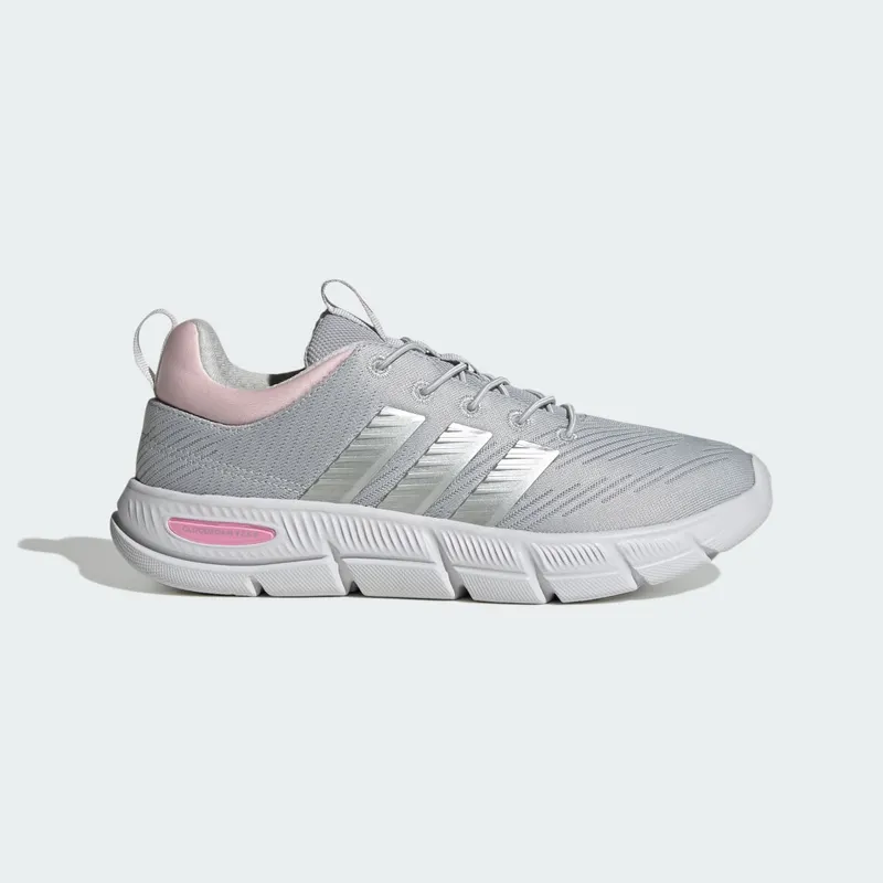 Adidas Cloudfoam Flex Elastic Laces Light Solid Grey / Matte Silver / Clear Pink | HQ4932
