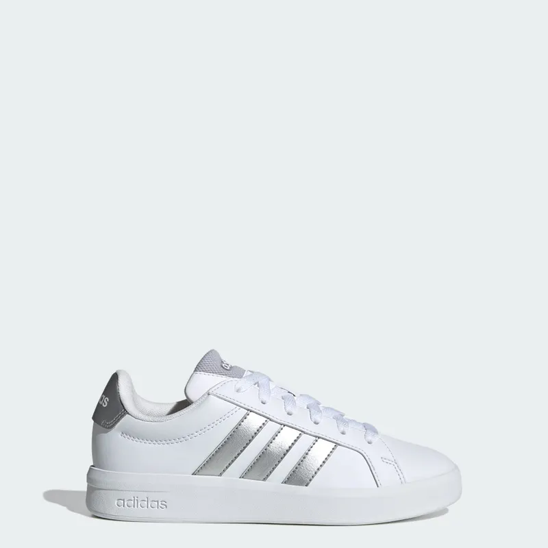 Adidas GRAND COURT 3.0 SCHOENEN JUNIOR Cloud White / Silver Metallic / Silver Metallic | JP9363