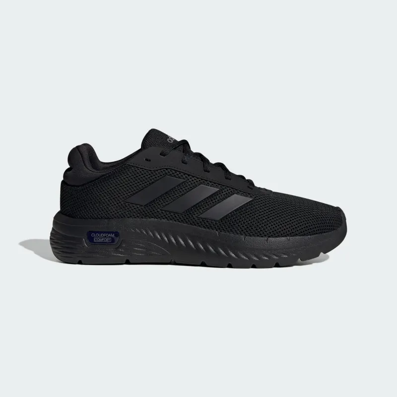 Adidas Cloudfoam Comfy Core Black / Core Black / Iron Metallic | IH6129