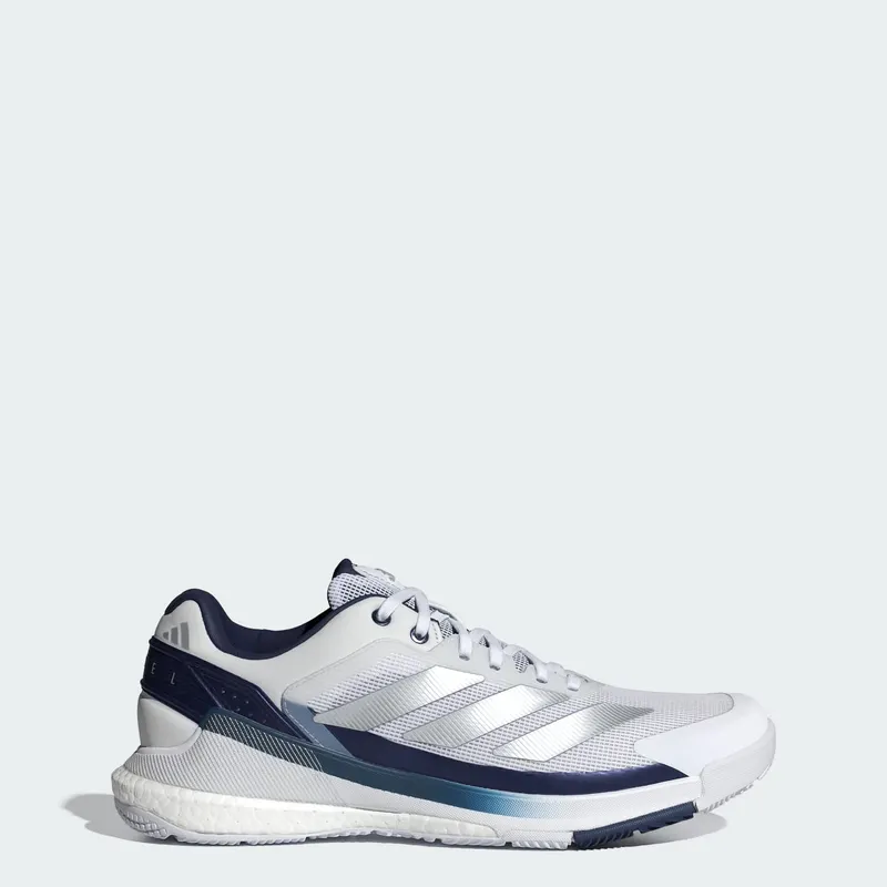 Adidas Crazyquick BOOST Padel Cloud White / Silver Metallic / Dark Blue | JR2124